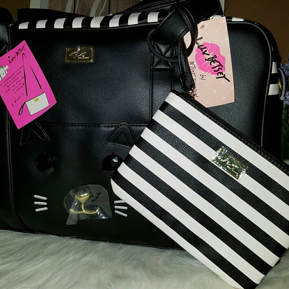 Betsey Johnson Bags Betsey Johnson Weekender Cat Bag Poshmark